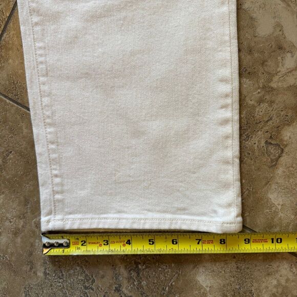 NWT Mother Superior Bee's Knees Rambler Zip Ankle Jeans Womens 31 Act Natural - Picture 16 of 16